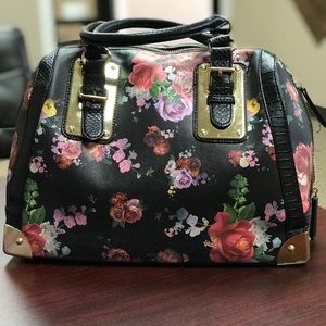 Fun floral satchel purse